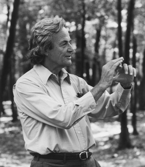 Richard Feynman-PaineMansionWoods1984 copyrightTamikoThiel bw